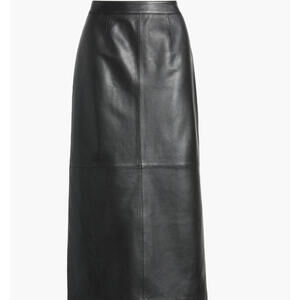 NEW, Nordstrom Leather Pencil Skirt in Black Size S #P3763
